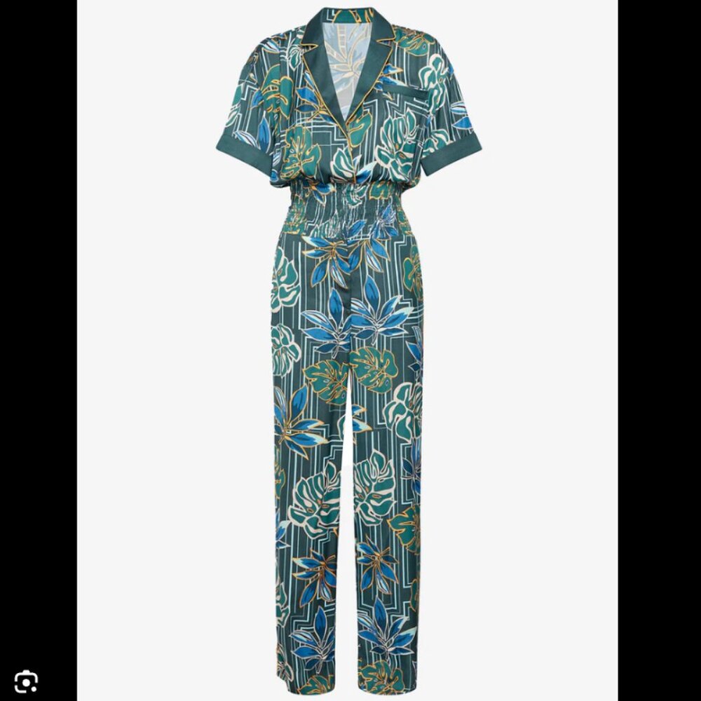 SER.O.YA ADRIANA SILK JUMPSUIT